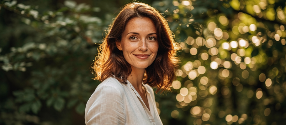 Exemple de bokeh du Nikon Z 85mm f/1.2 S sur fond de feuillages