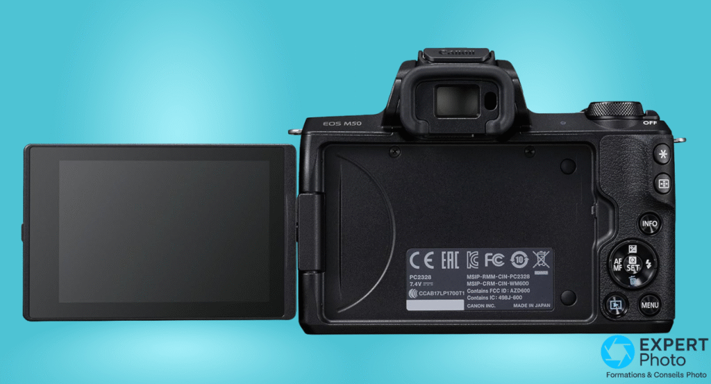 Canon EOS M50 écran inclinable