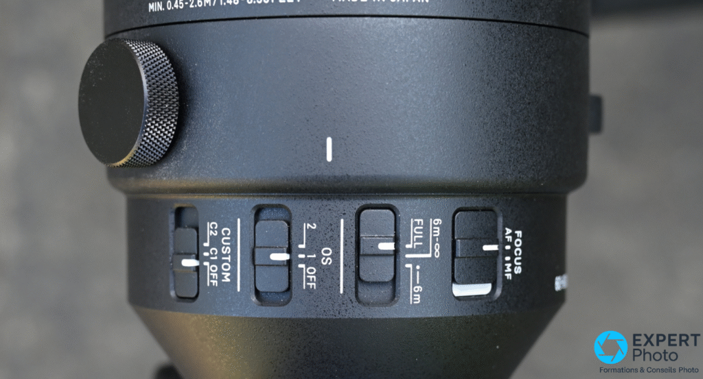 Sigma 60-600mm f/4.5-6.3 DG DN Sports réglages