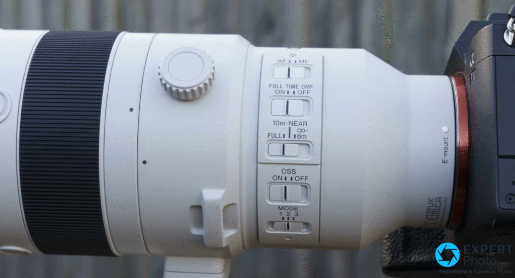 Sony FE 400-800 mm f/6.3-8 G OSS réglage