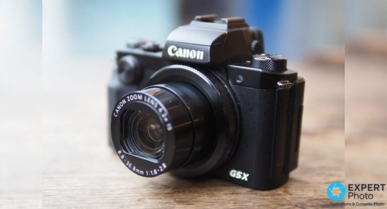 Test Canon G5 X : ce que vaut ce compact 1 pouce dix ans après Canon PowerShot G5 X vu de face 3/4 avant, objectif Canon Zoom Lens 4.2× IS 8.8-36.8mm déployé
