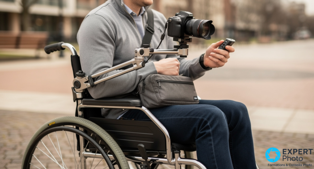 Meilleurs matériels photo pour photographes en fauteuil roulant