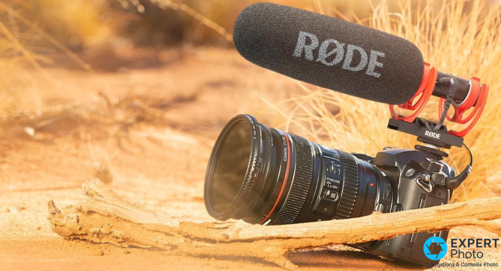 Top microphone pour un appareil photo