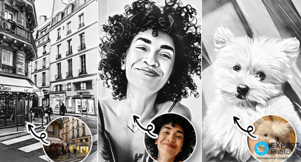 Meilleures applications pour transformer une photo en croquis ou en dessin