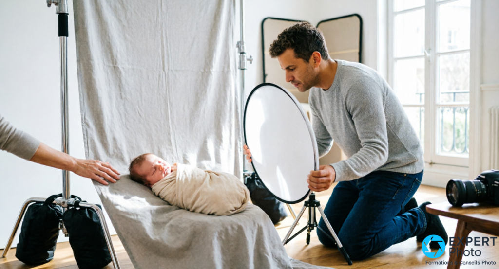 Top accessoires pour photographier un nouveau-né